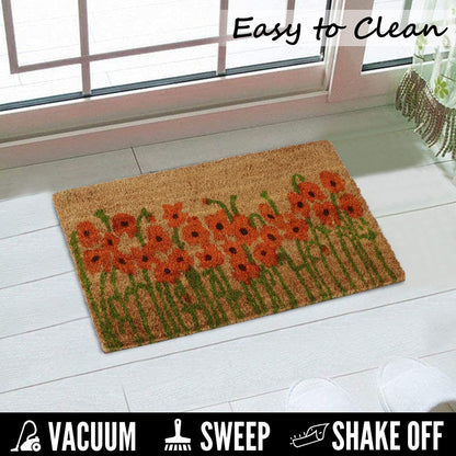 Coir Entrance Door Mat with Anti-Slip PVC Backing