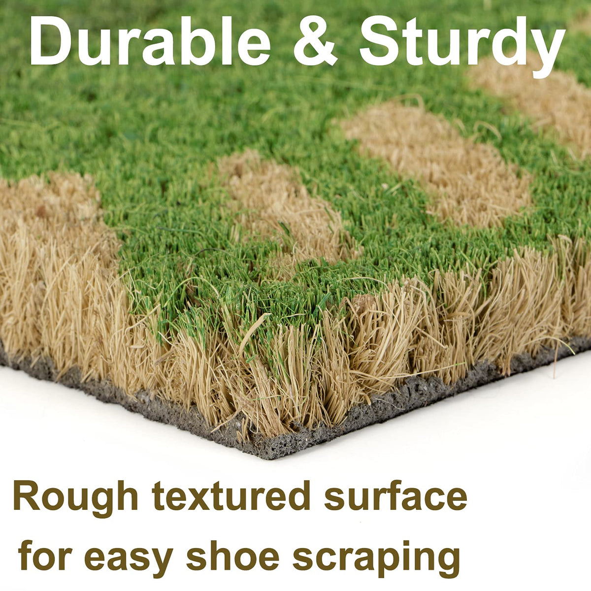 Coir Entrance Door Mat with Anti-Slip PVC Backing