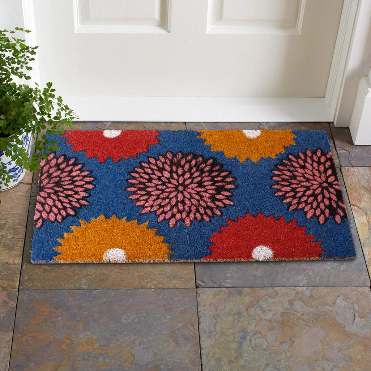 Coir Entrance Door Mat with Anti-Slip PVC Backing