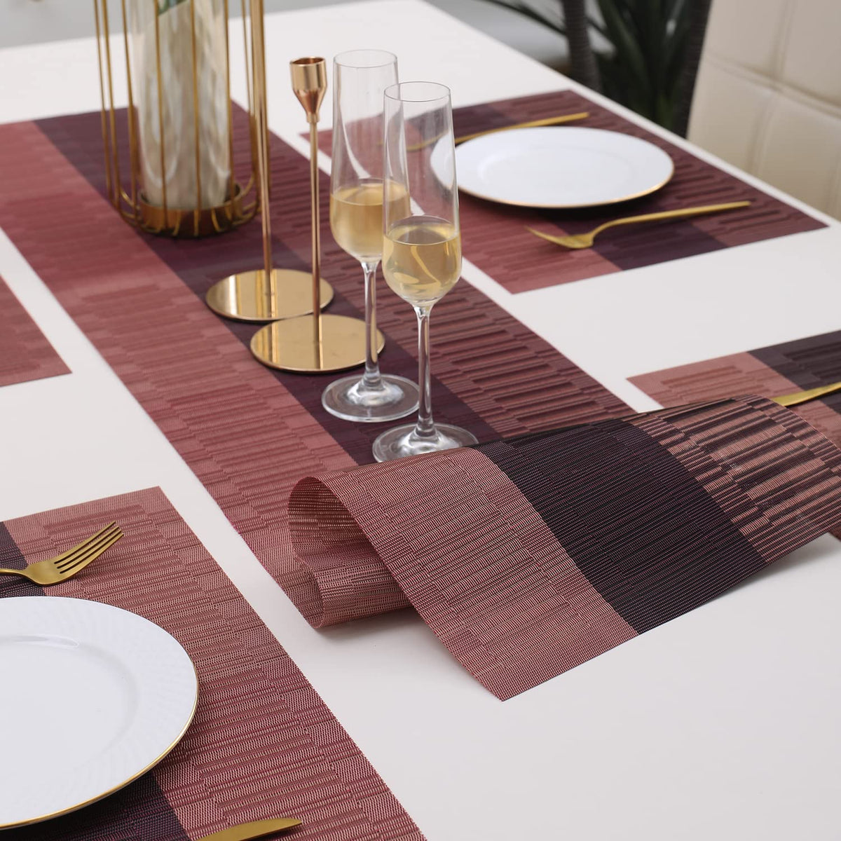 PVC Dining Table Mats, Wine