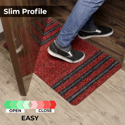 48 X 78 Cm Doormats For Entrance Rectangular Big Size (Red, Polypropylene, Standard)