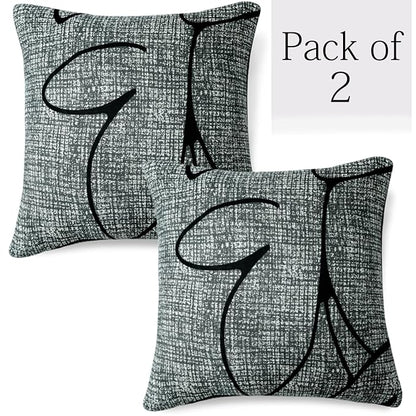 Waterproof & Quick-Dry Quilted Sofa Cover with Pockets on Armrest, Intense Grey Abstract Floral