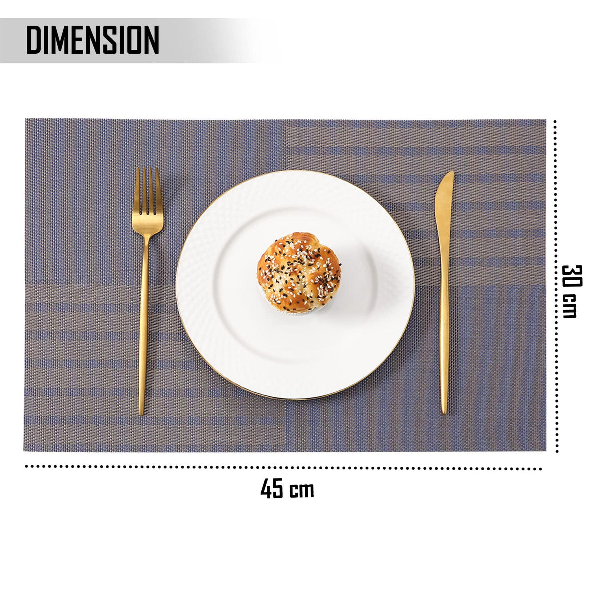 PVC Dining Table Mats, Violet