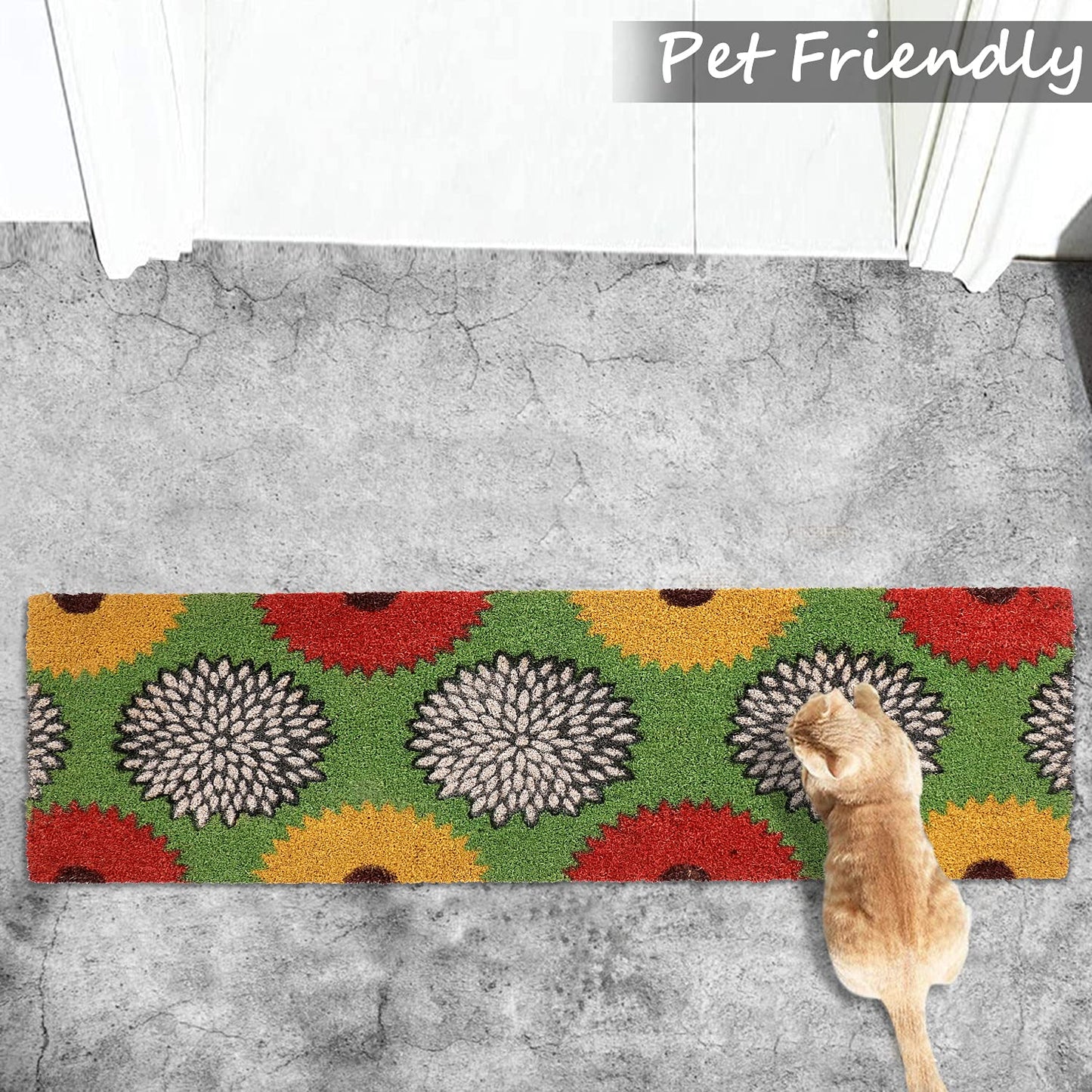 Coir Entrance Door Mat with Anti-Slip PVC Backing