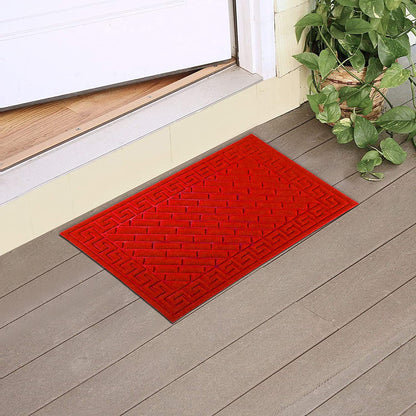 Polypropylene Outdoor mat for Entrance, Welcome mat floor mat, Red