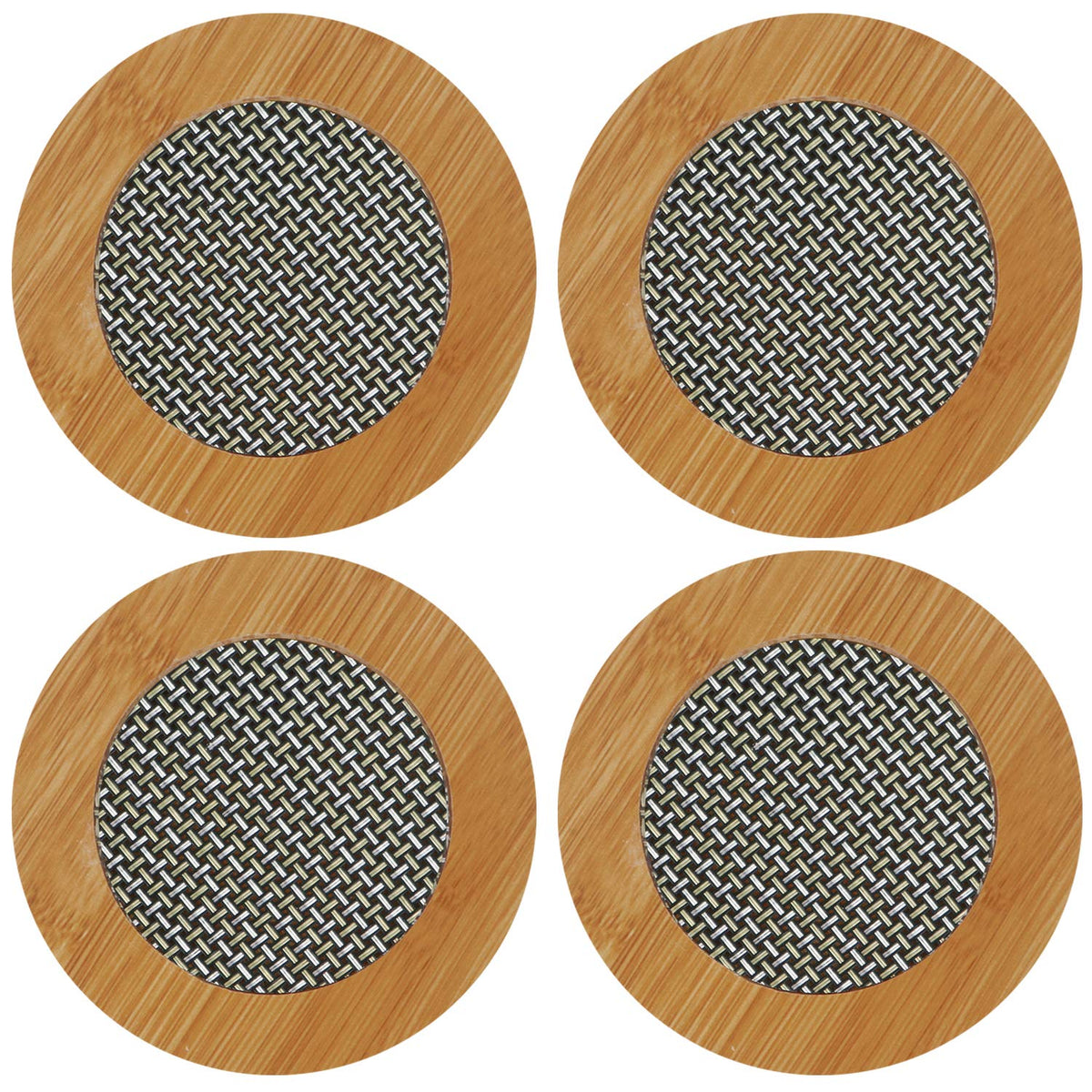 Buy Eco Friendly Bamboo Coasters & Heat Pads – Pack of 4