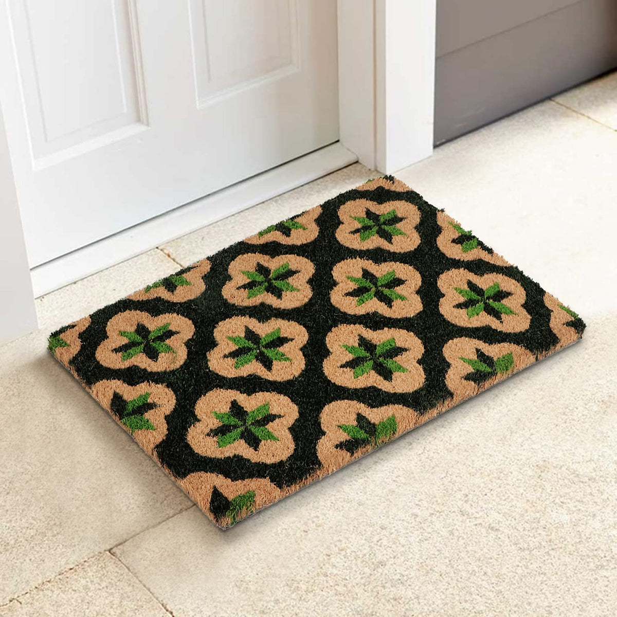 Coir Entrance Door Mat with Anti-Slip PVC Backing