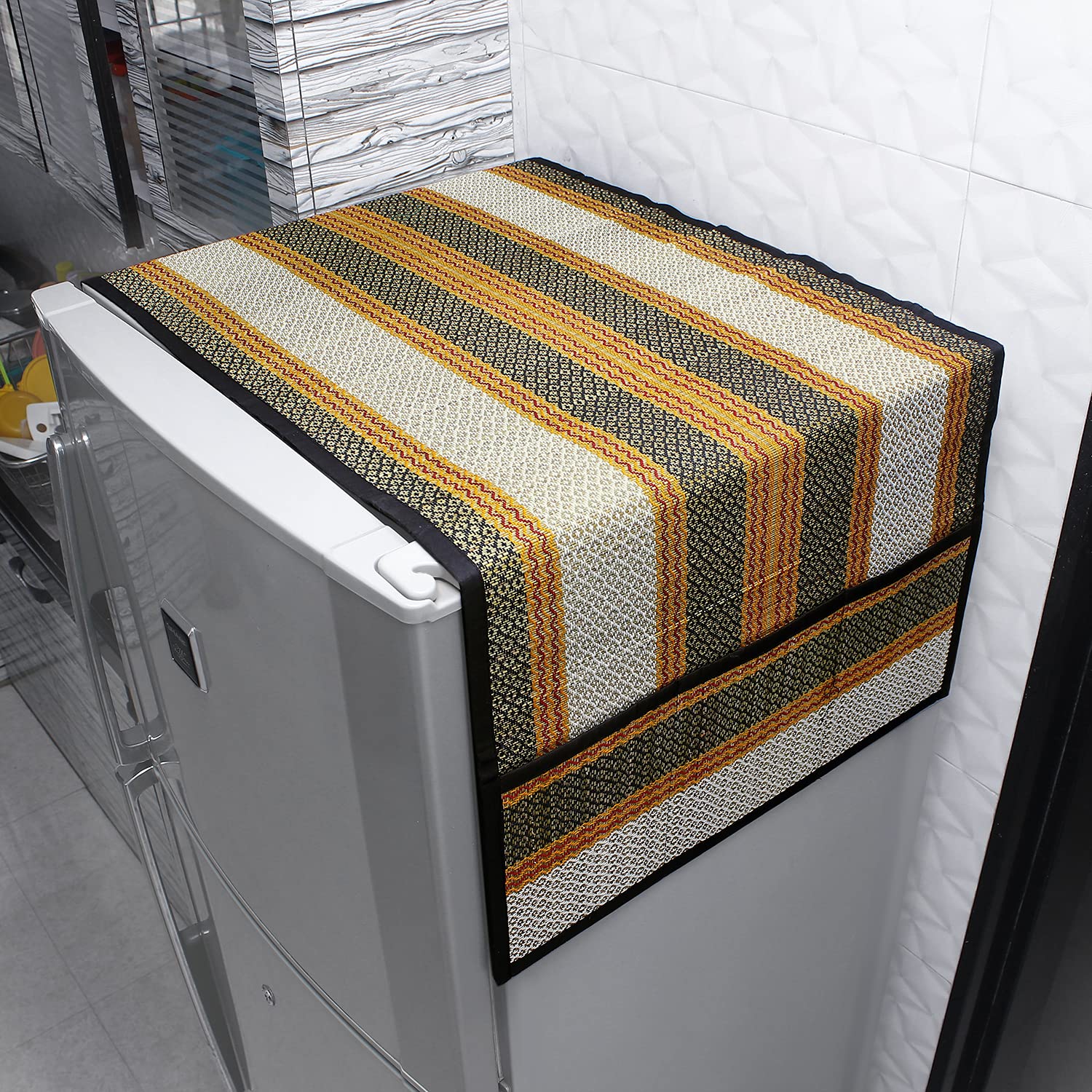 Buy Black Colour Fridge Top Cover online at HOKIPO