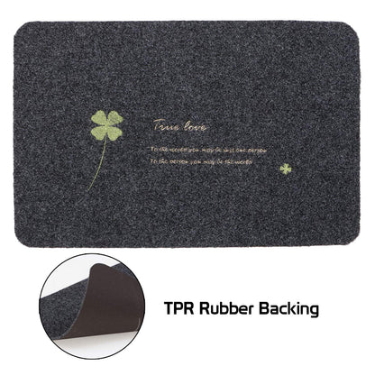 Antislip Rubber Back Dirt Trapper Inside Outside Main Door Mats for Entrance Big Size, 45 x 70 cm, Grey