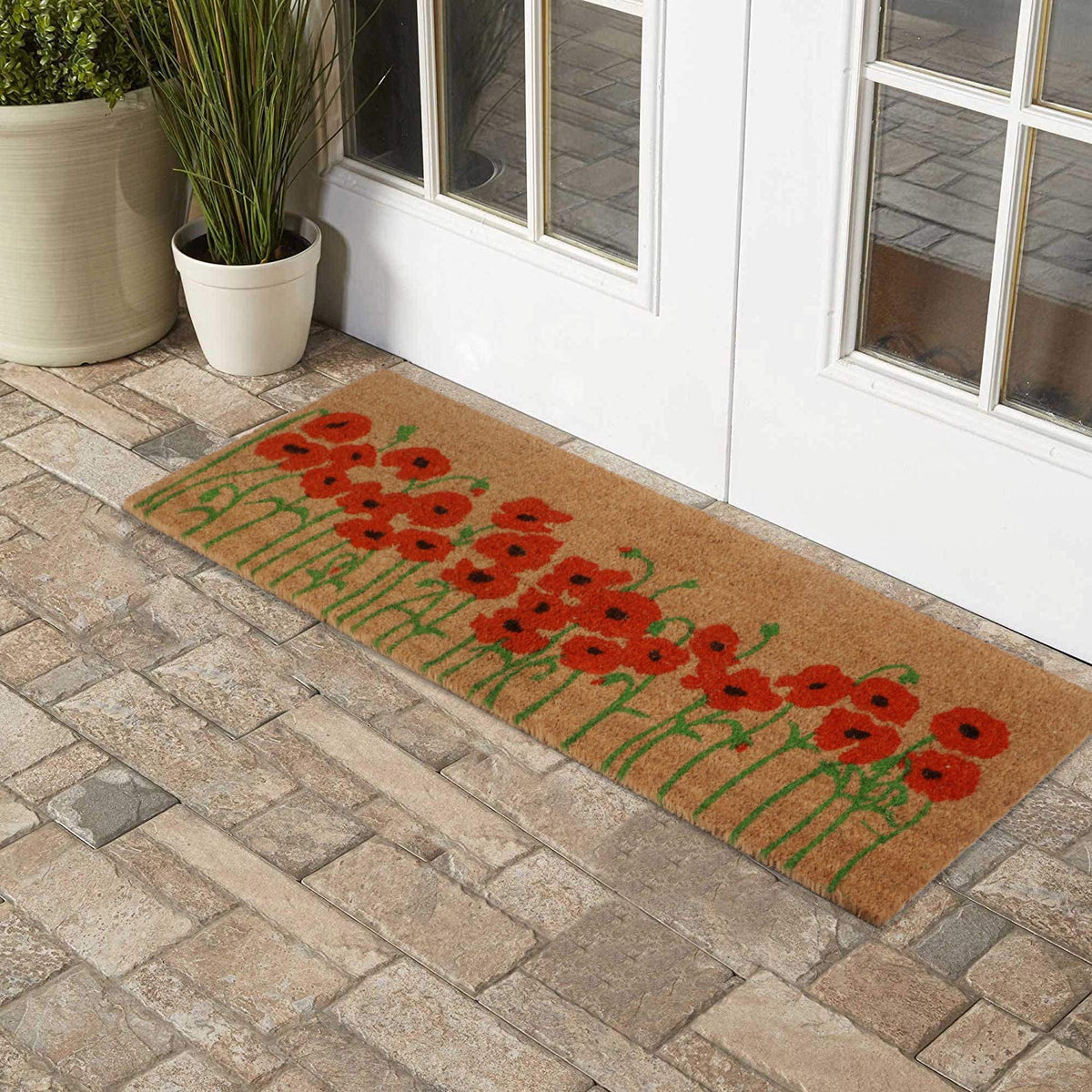 Coir Entrance Door Mat with Anti-Slip PVC Backing