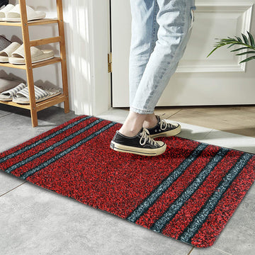 48 X 78 Cm Doormats For Entrance Rectangular Big Size (Red, Polypropylene, Standard)