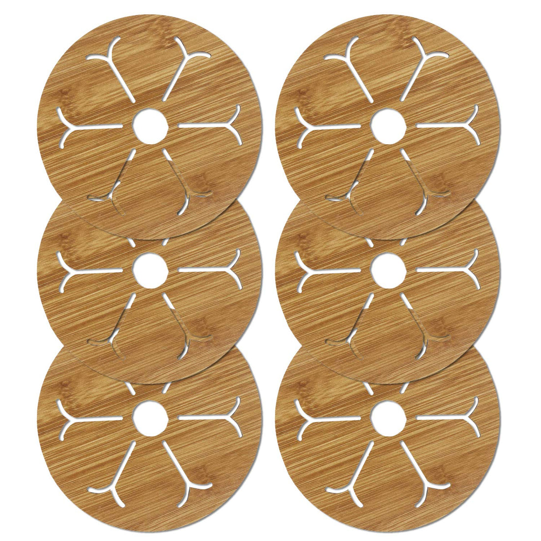 Buy Eco Friendly Wooden Coasters & Heat Pads – Pack of 6