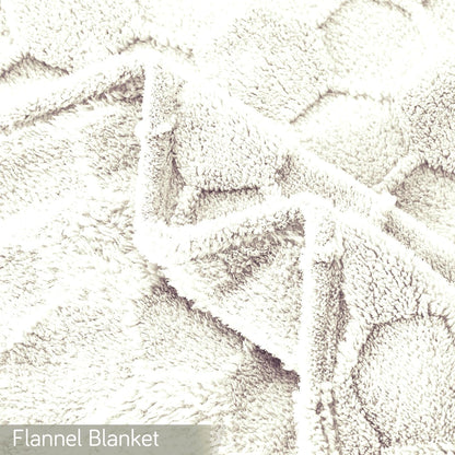 220 GSM Flannel AC Throw Blanket Double Bed Queen, 200x230 cm / 6.5x7.5 feet, Cream