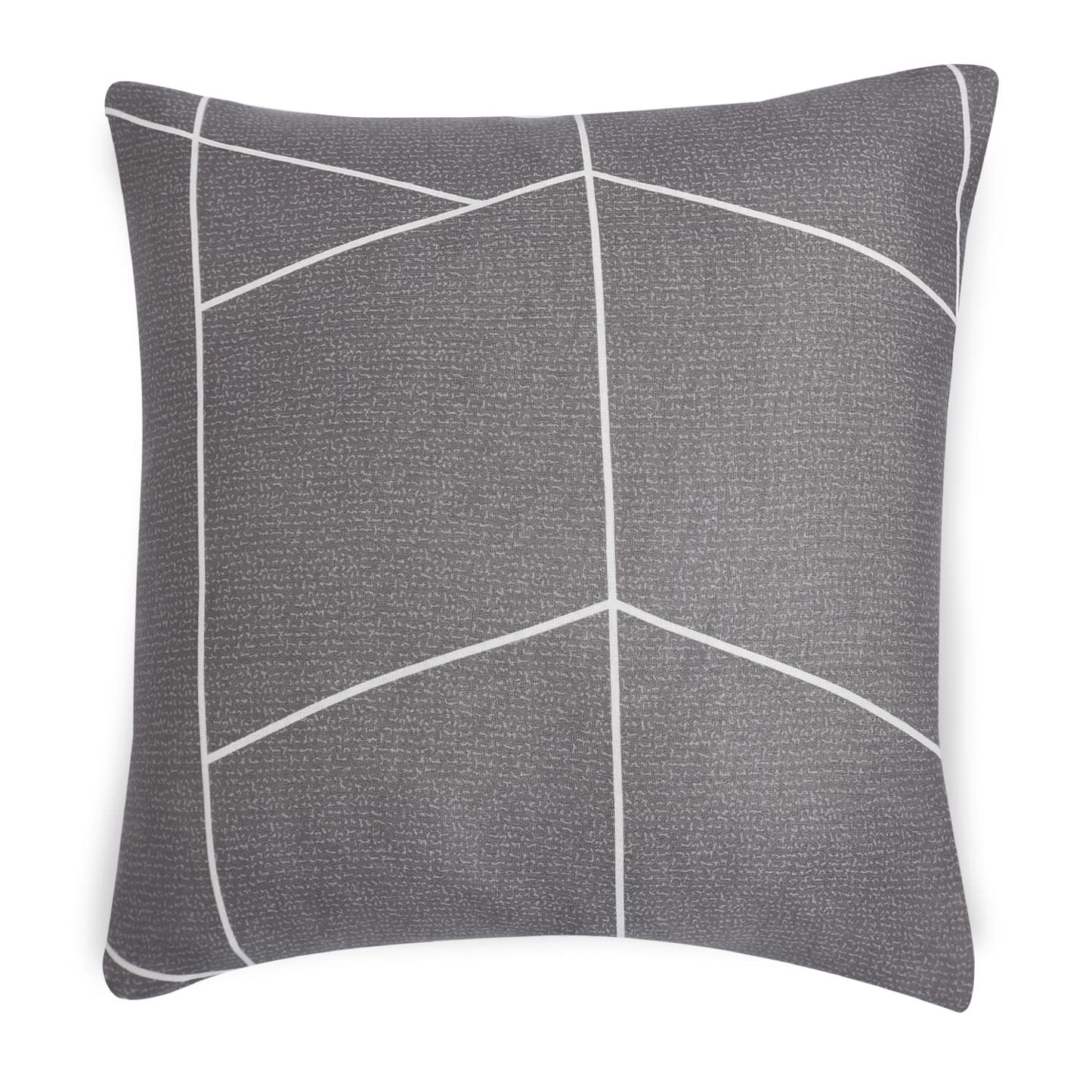 Fancy Ash Grey Abstract Printed zippered cushion cover online