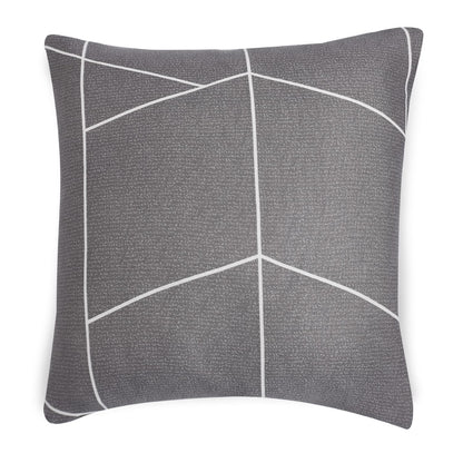 Fancy Ash Grey Abstract Printed zippered cushion cover online