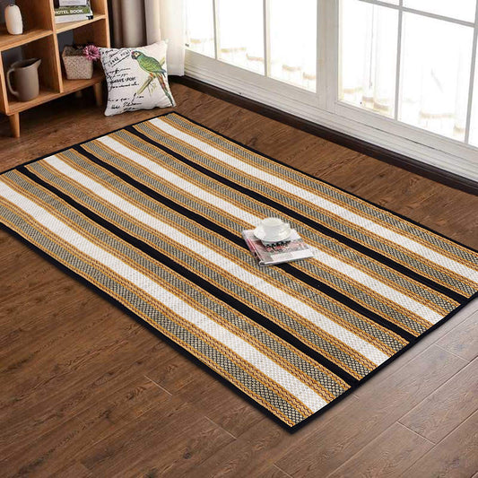 Natural Handmade Madurkathi Large Chatai Mats for Home, Black
