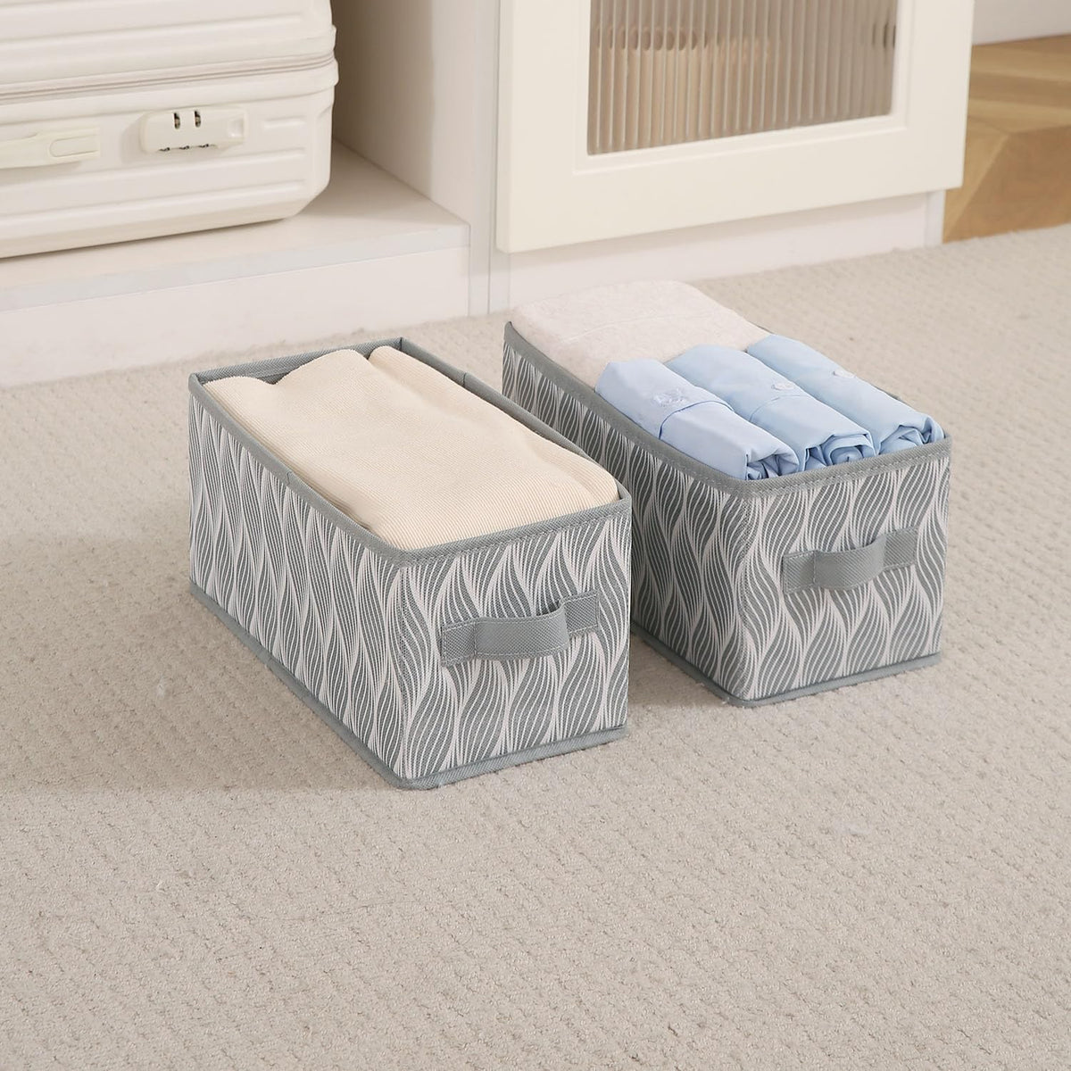 Foldable Clothes Storage Box | Durable Non-Woven Organizer with Handle