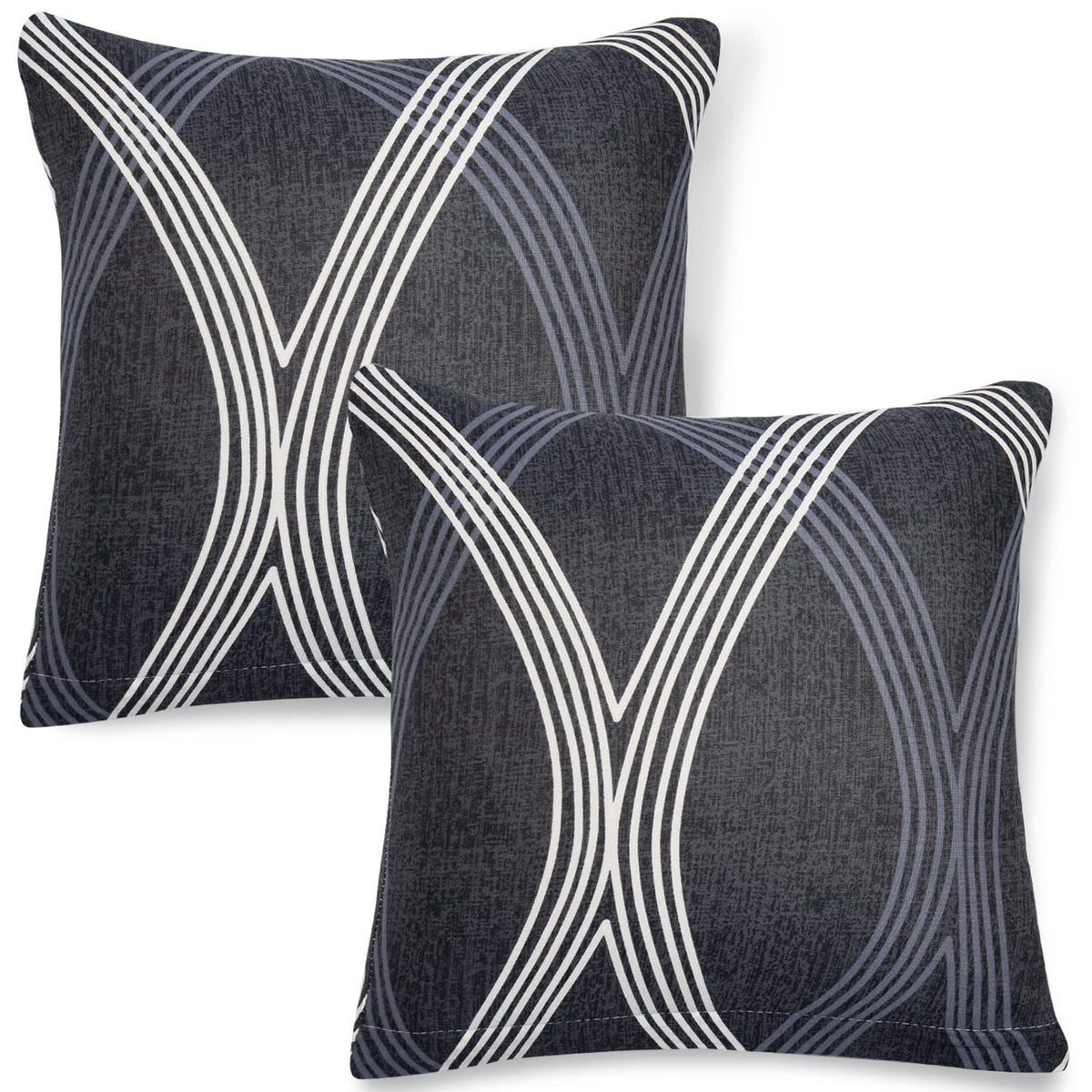 Cute Shadow Grey Printed square pillow covers online