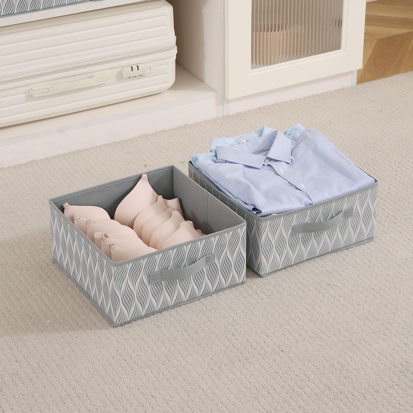 Foldable Clothes Storage Box | Durable Non-Woven Organizer with Handle