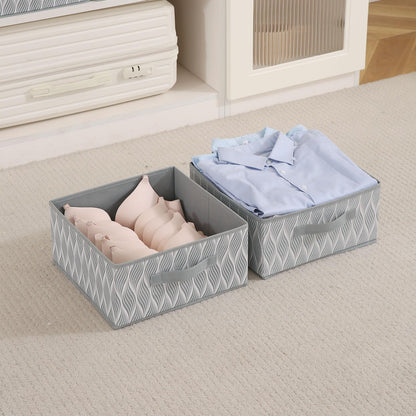 Foldable Clothes Storage Box | Durable Non-Woven Organizer with Handle