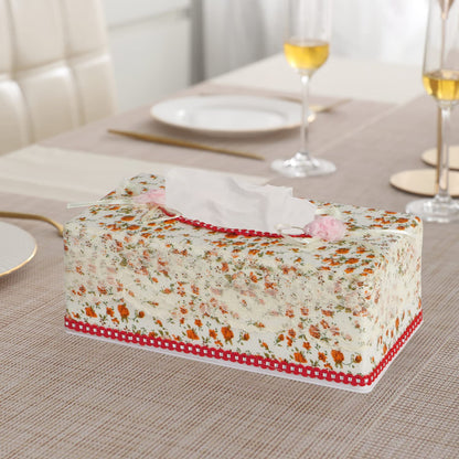 Plastic Tissue Paper Box Holder, Orange