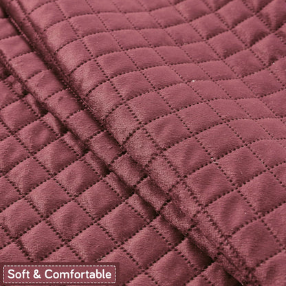 Quilt Classic 5-Seater Sofa Cover (3+1+1), Pink