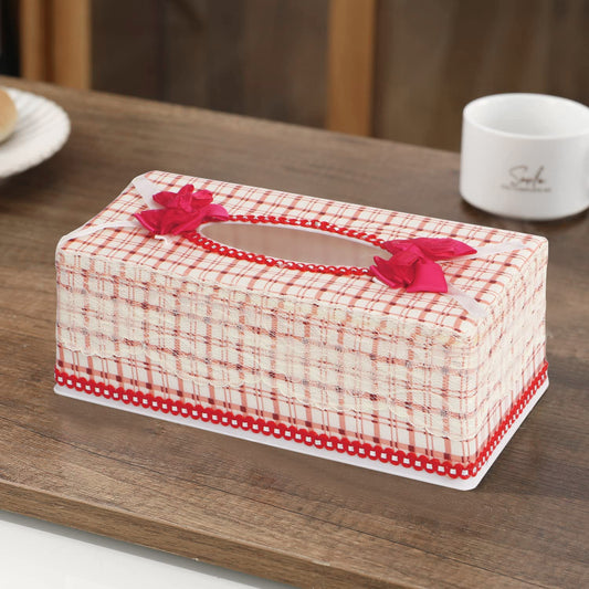 Plastic Tissue Paper Holder, Red