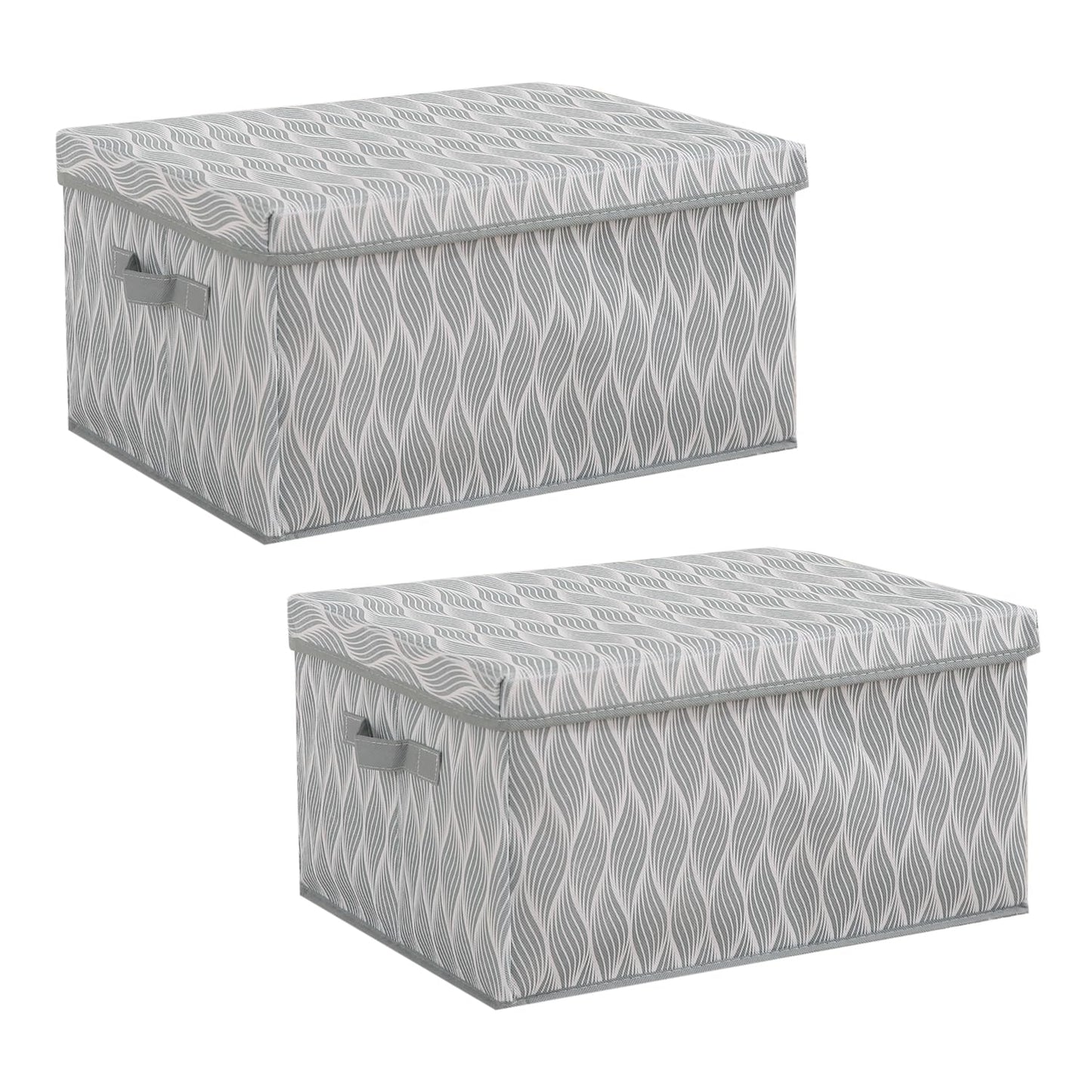 Foldable Cloth Storage Box | Wardrobe Organizer with Lid