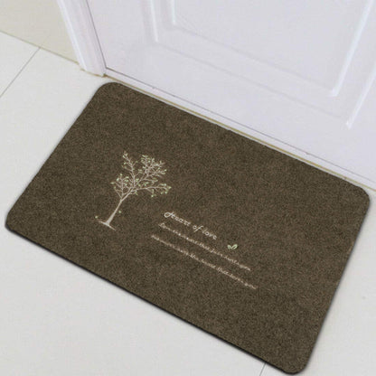 Antislip Rubber Back Dirt Trapper Inside Outside Main Door Mats for Entrance Big Size, 45 x 70 cm - Brown