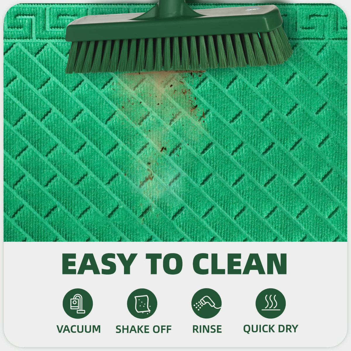 Polypropylene Outdoor mat for Entrance, Welcome mat floor mat, Green