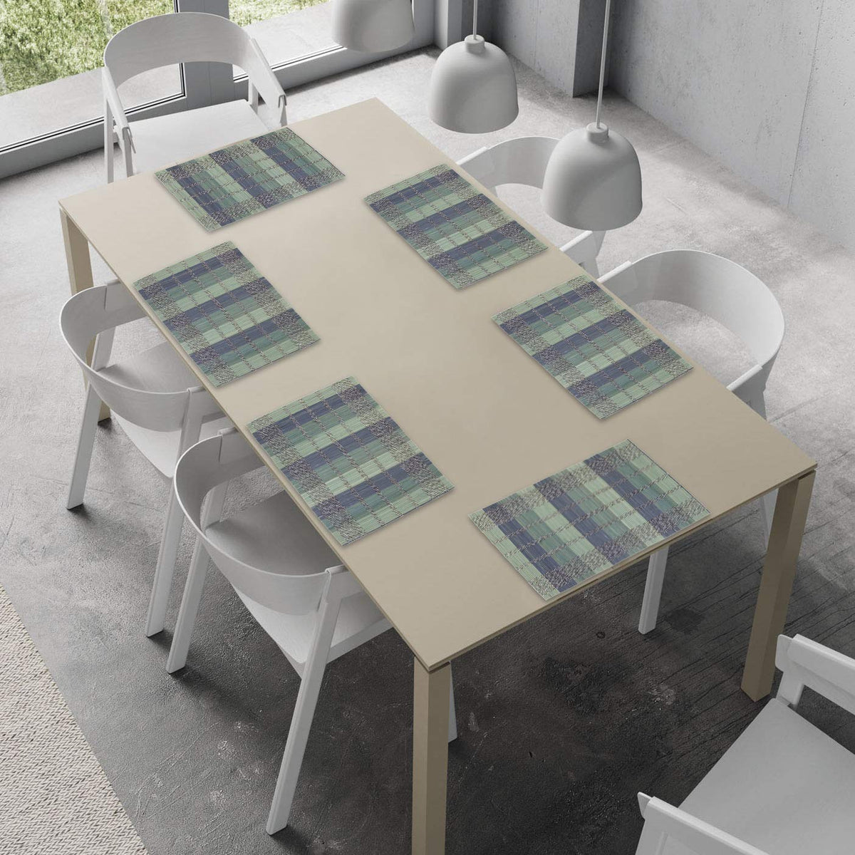 Buy Multicolour Bamboo Table Mats Set of 6
