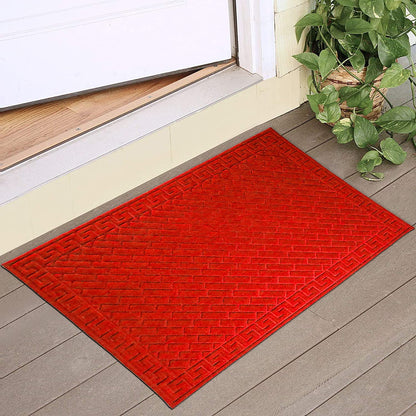Polypropylene Outdoor mat for Entrance, Welcome mat floor mat, Red