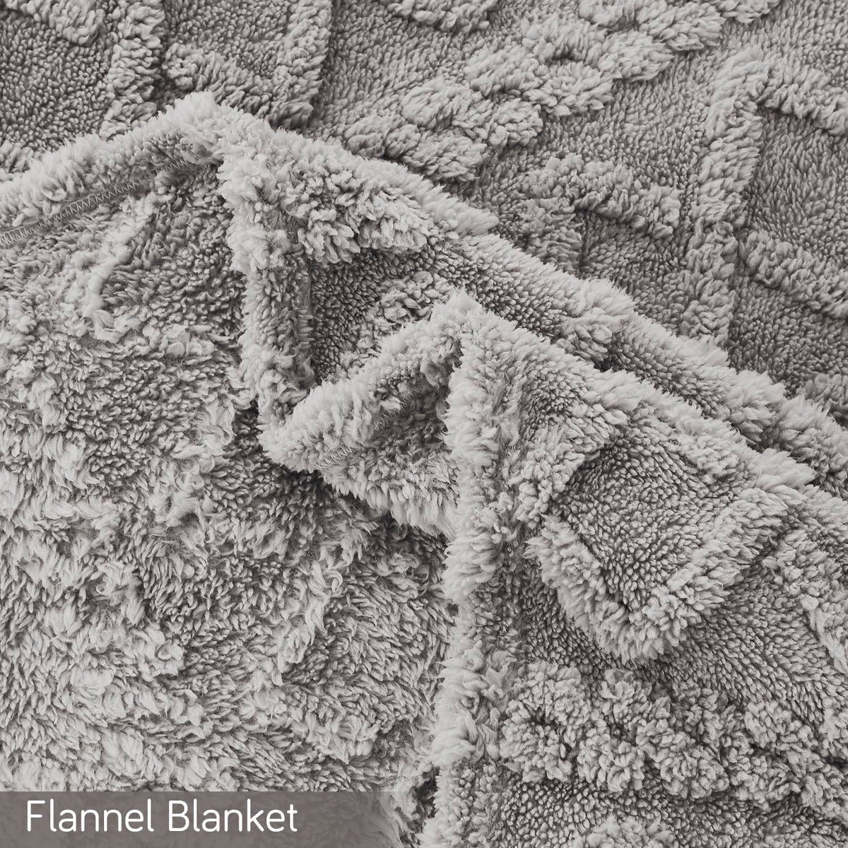 Buy 220 GSM Flannel Light Grey Colour Blanket