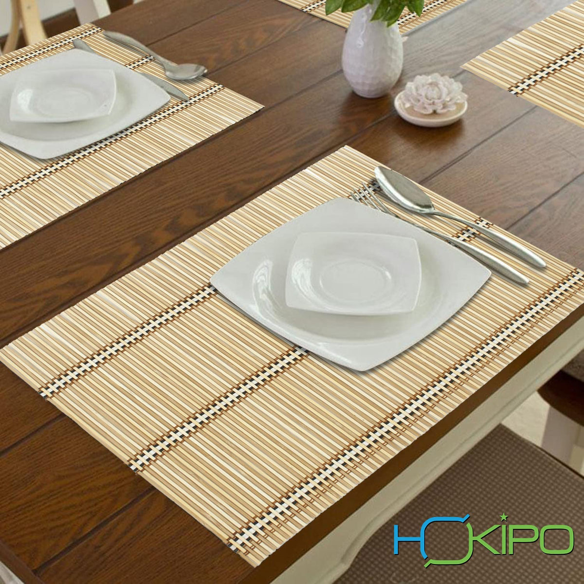 Buy premium heat resistant bamboo dining table mat | Hokipo