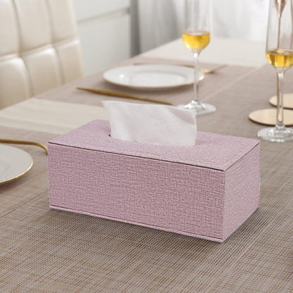 Faux Leather Tissue Paper Holder, Lavendar
