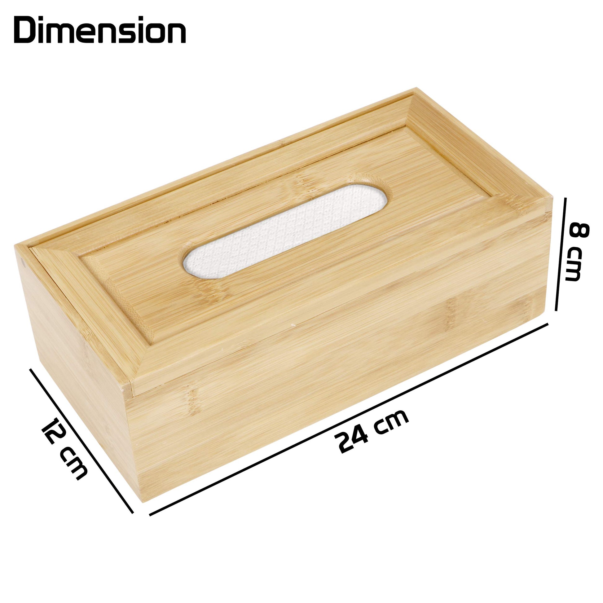 Buy rectangular wooden tissue paper holder | HOKIPO
