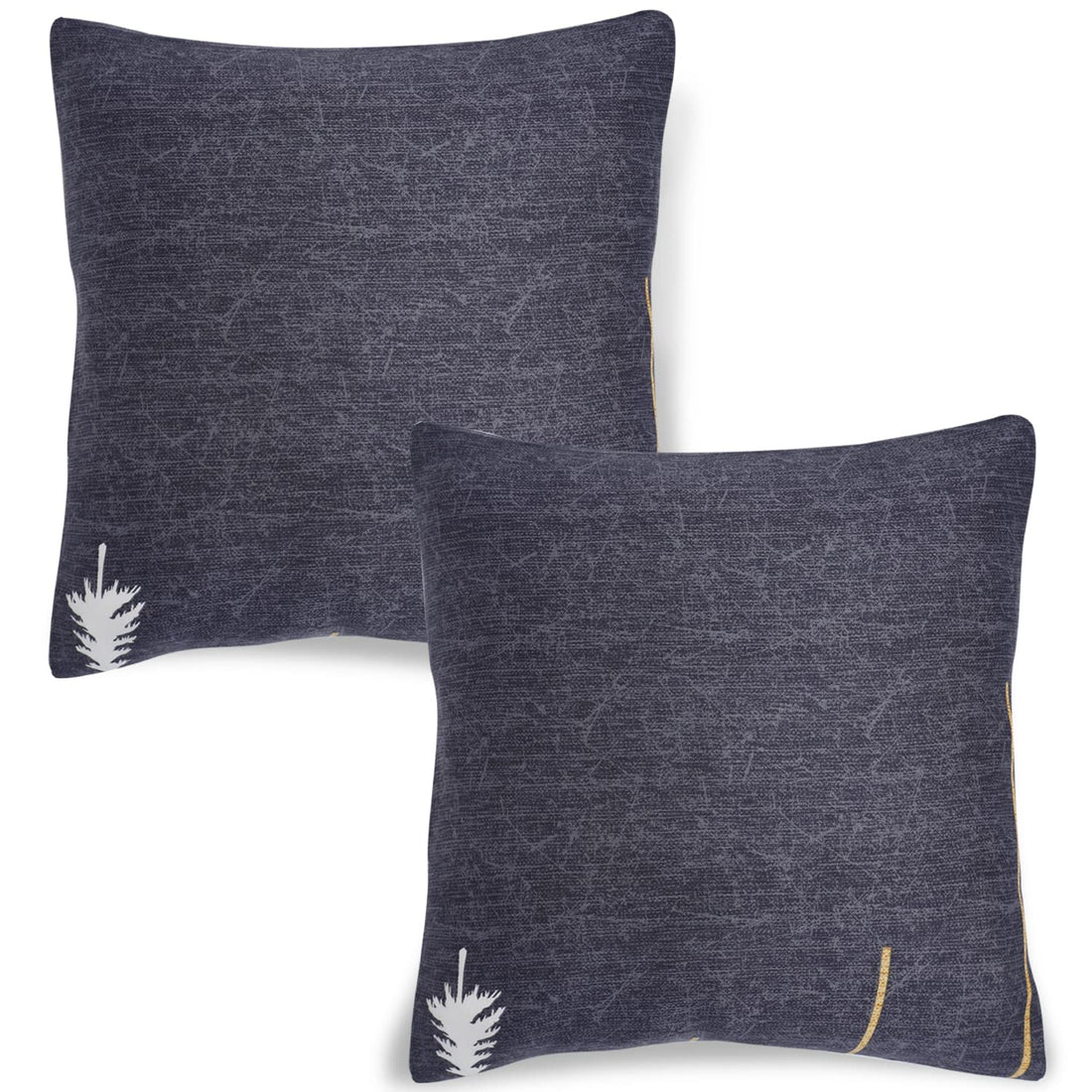 Cute Midnight Blue Lines Printed square pillow covers online