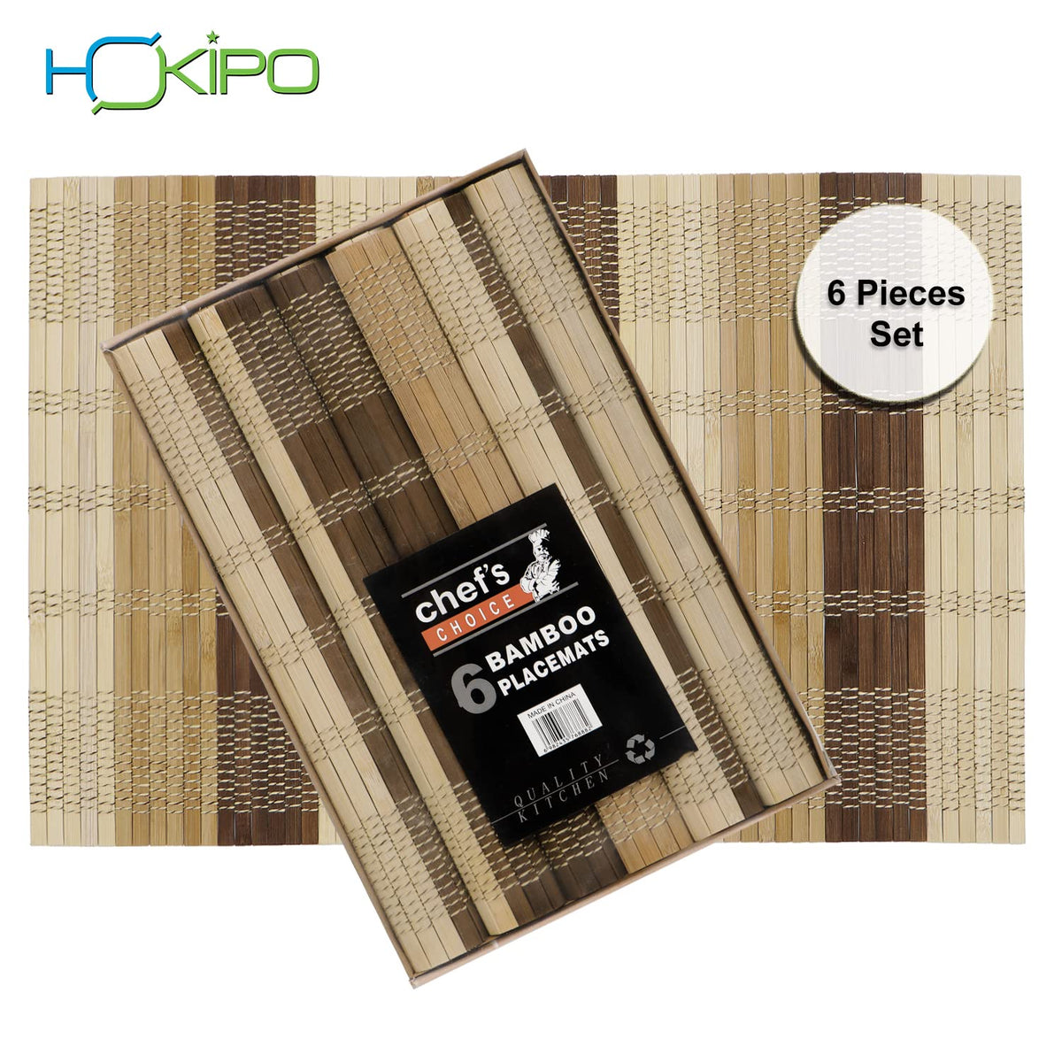 bamboo table mats set of 6