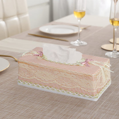 Plastic Tissue Paper Holder, Beige