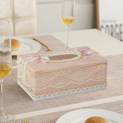 Plastic Tissue Paper Holder, Beige