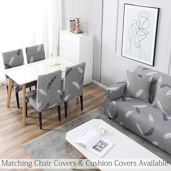 matching elastic chair cover and elastic sofa cover set