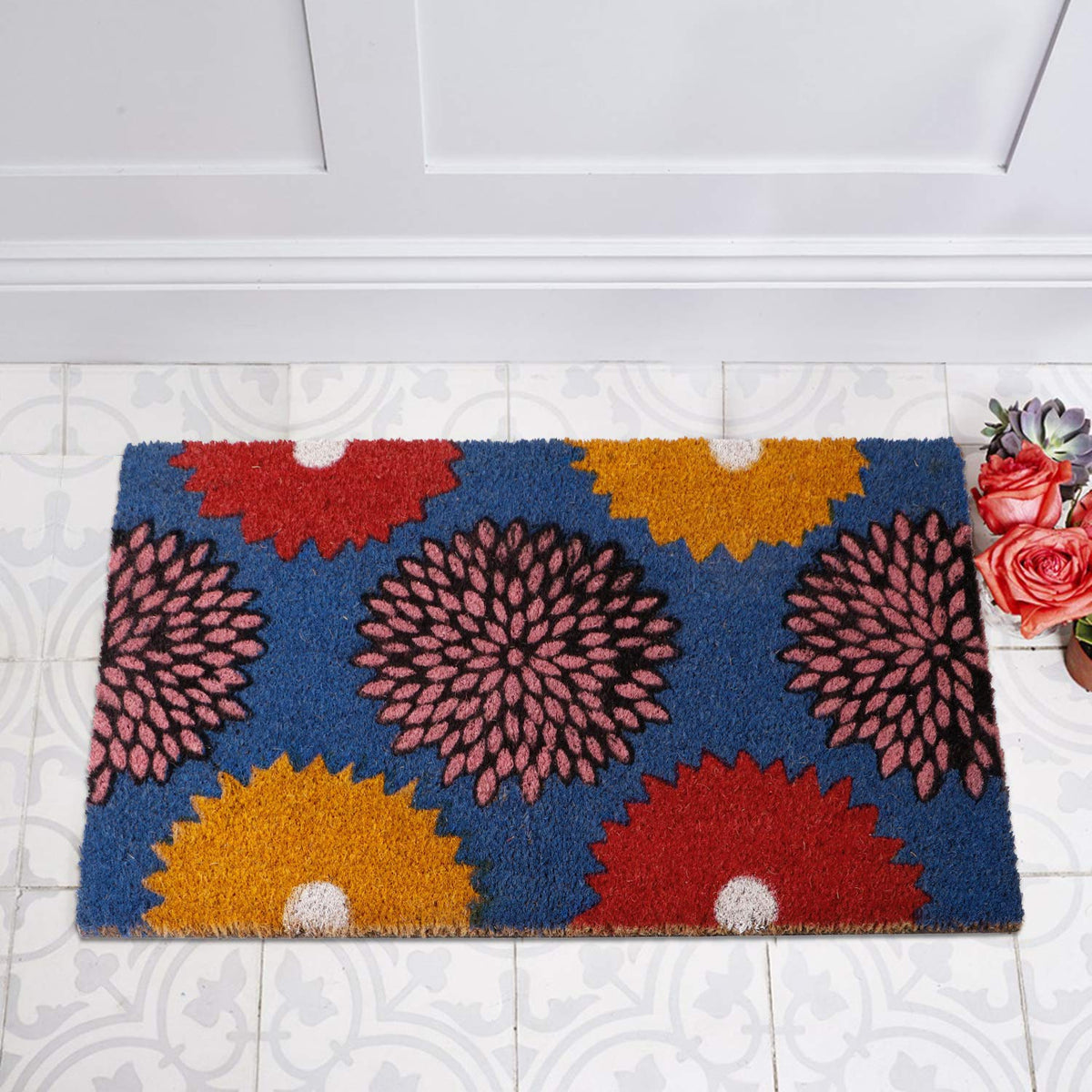 Coir Entrance Door Mat with Anti-Slip PVC Backing