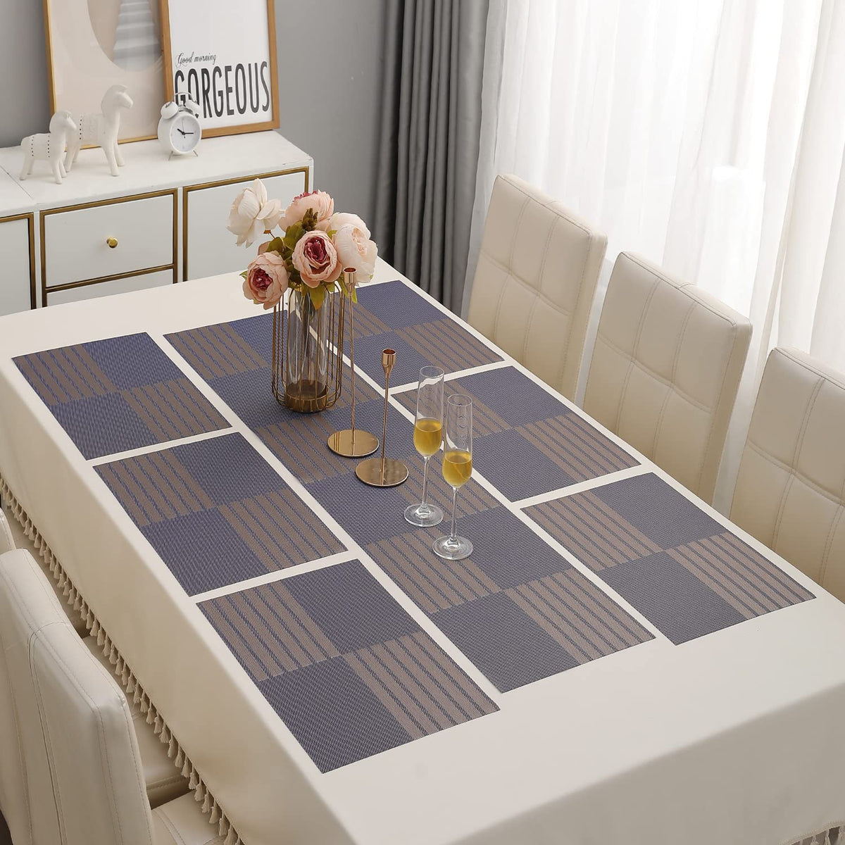 PVC Dining Table Mats, Violet