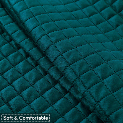 Quilt Classic 5-Seater Sofa Cover (3+1+1), Teal