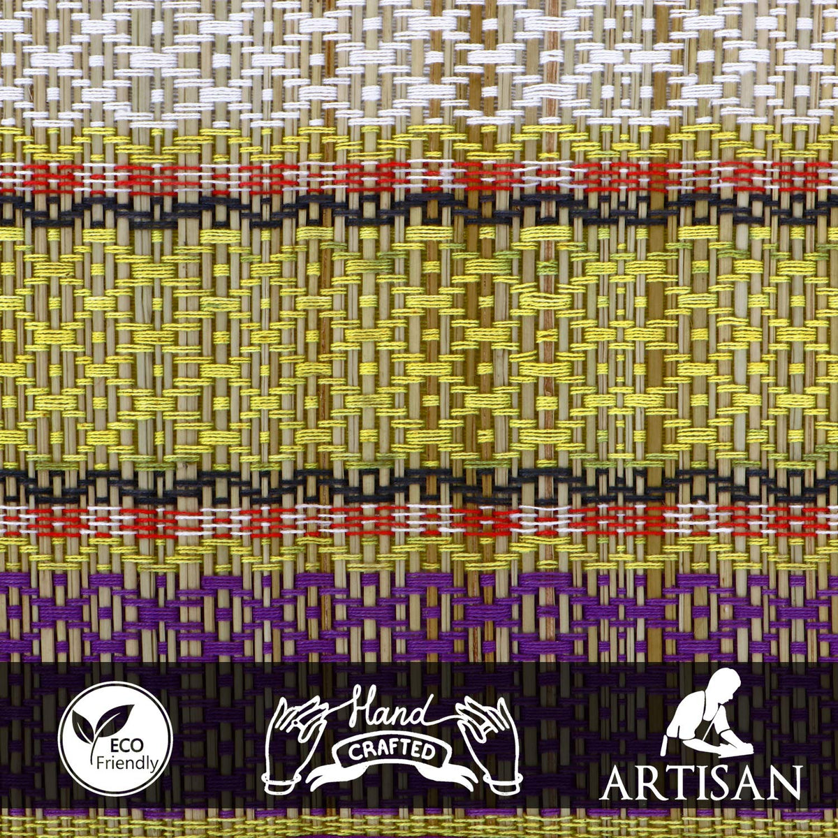 Buy Purple Colour Eco-friendly Natural Handcrafted Dining Table Runner | HOKIPO