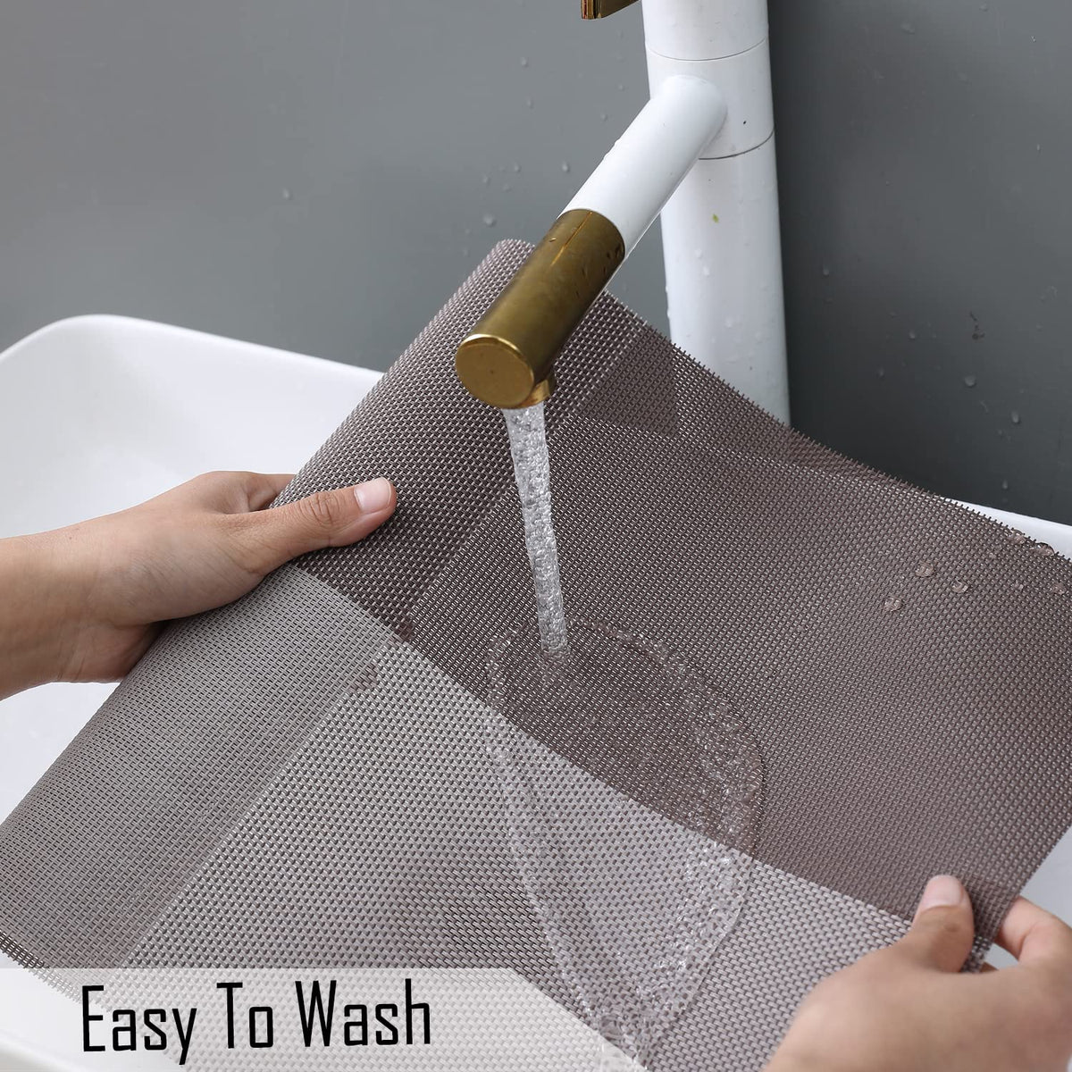 PVC Dining Table Mats, Brown