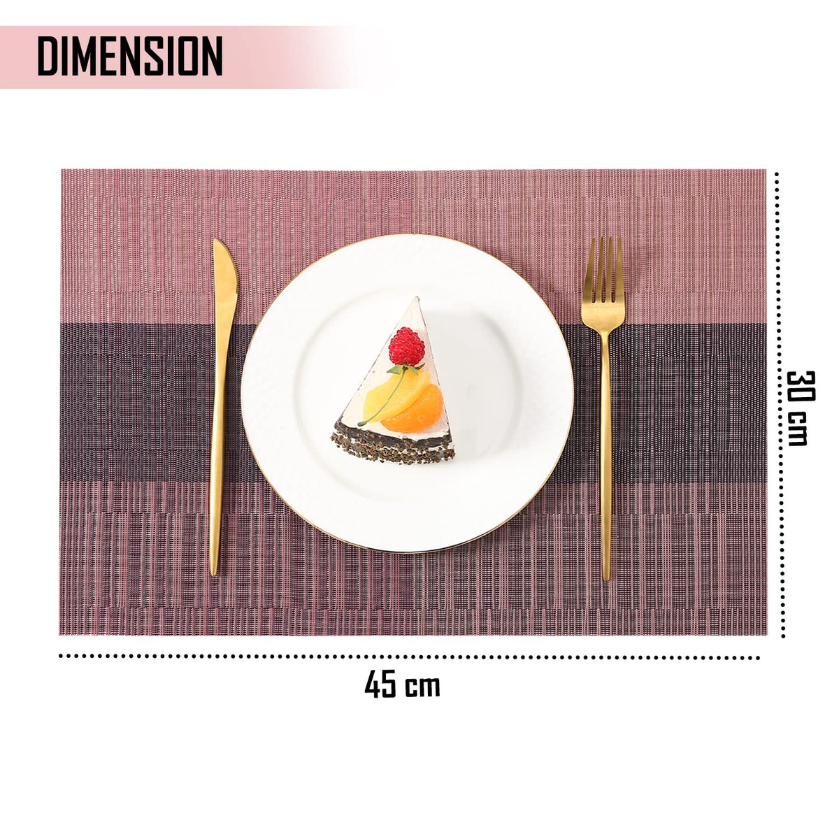 PVC Dining Table Mats, Wine