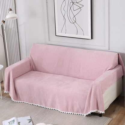 Chenille Sofa Couch Slipcover, Pink for 1/2/3 Seater