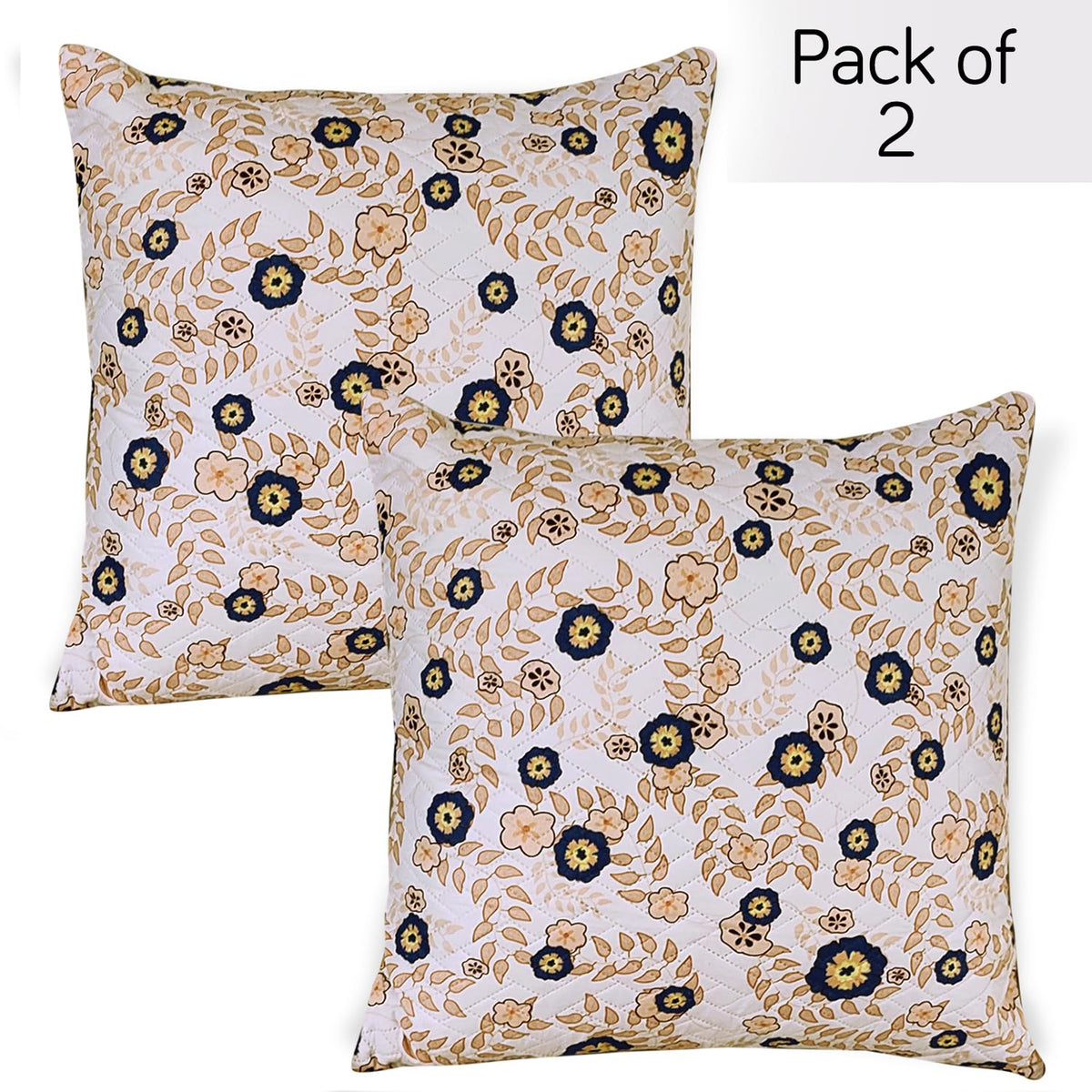 Quilted Sofa Cover with Pockets, Light Peach Candytuft