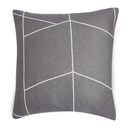 Elastic Stretchable Printed Sofa Cover and Cushion Cover, Ash Grey Abstract